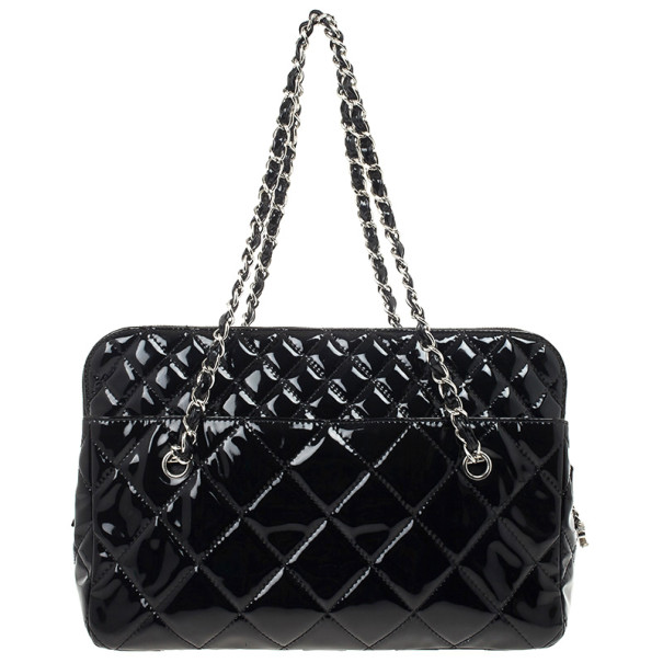 Chanel Black Quilted Vintage Large Tote Bag