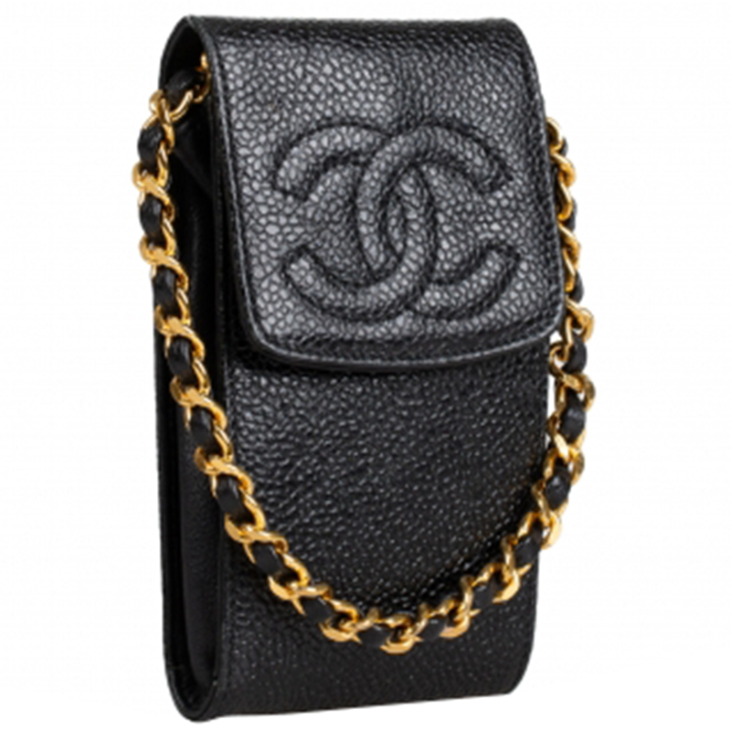 

Chanel Black Caviar Leather Cigarette Case