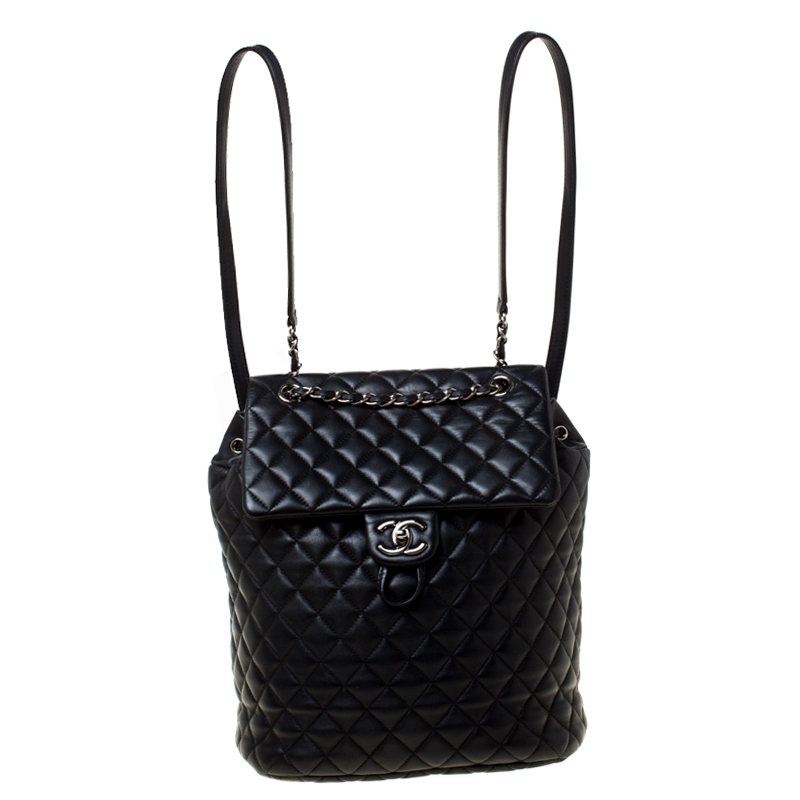 Chanel Black Quilted Leather Large Urban Spirit Backpack Chanel | The ...
