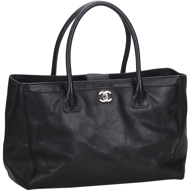 

Chanel Black Caviar Leather Executive Cerf Tote Bag