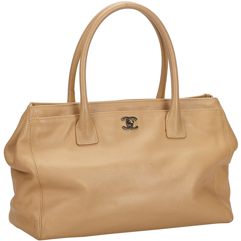 

Chanel Beige Caviar Leather Executive Cerf Tote Bag