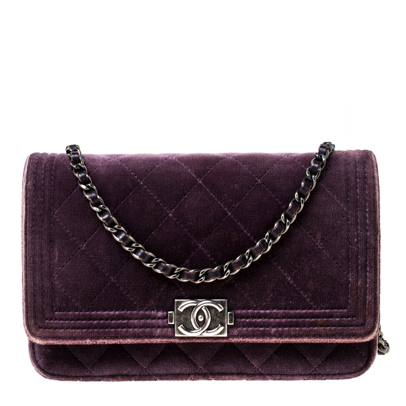 purple velvet clutch bag