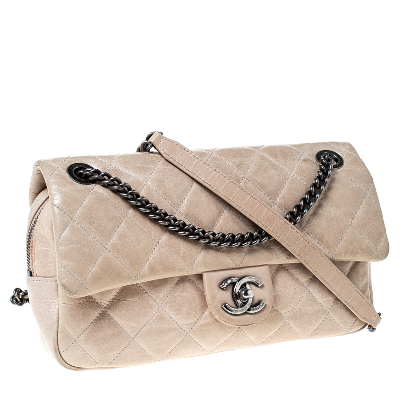 chanel duo color flap bag