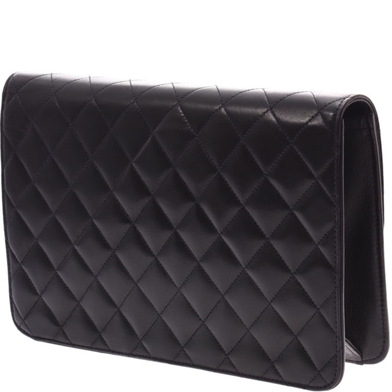 

Chanel Black Quilted Leather Chain Shoulder Bag