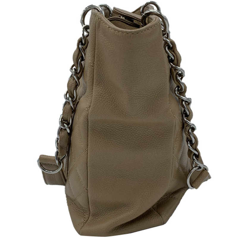 

Chanel Beige Quilted Leather Petite Shopping Tote