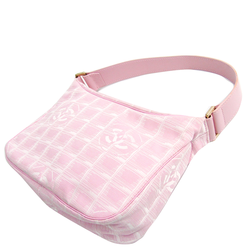 

Chanel Pink Nylon New Travel Line Shoulder Bag