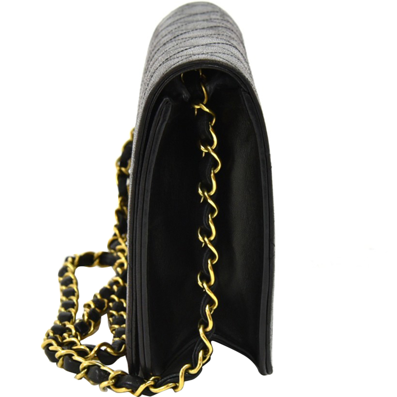 

Chanel Black Quilted Leather Shoulder Flap Bag