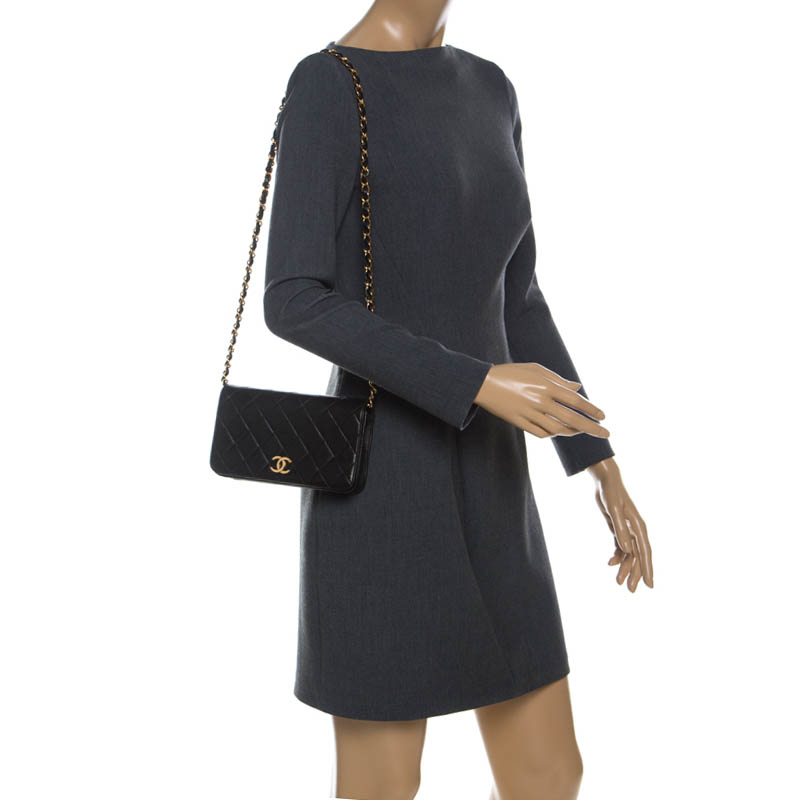 

Chanel Black Leather WOC Chain Bag