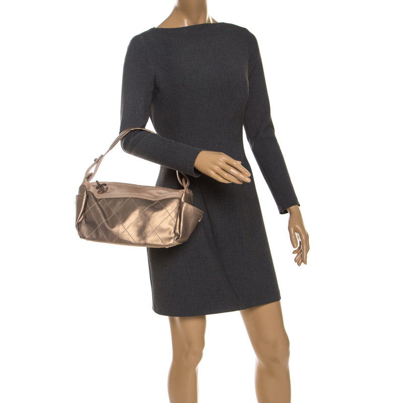 

Chanel Gold Canvas Paris Biarritz Shoulder Bag