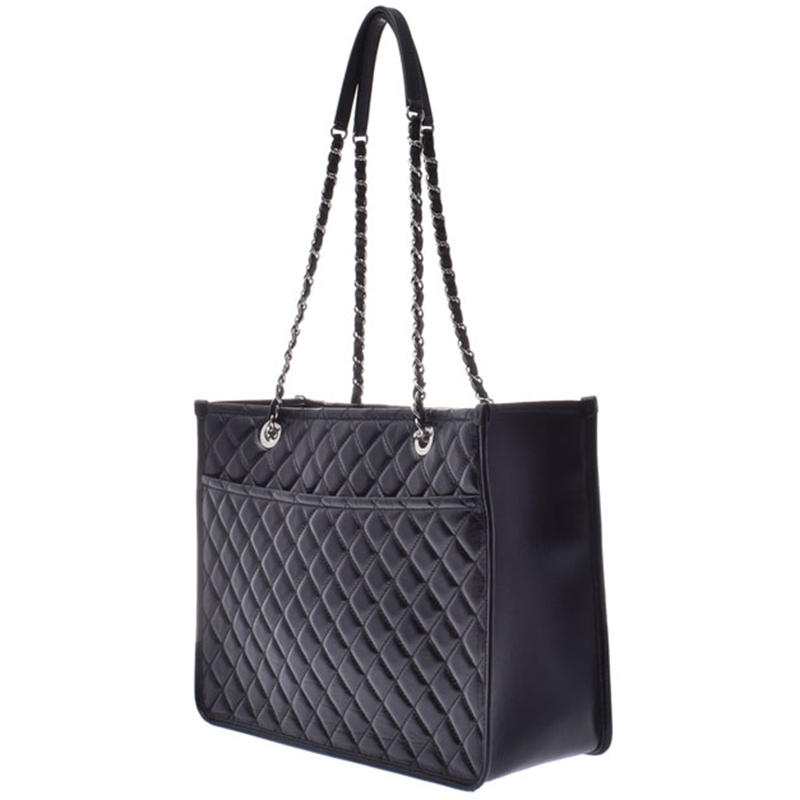 

Chanel Black Leather Matrasse Chain Shoulder Bag