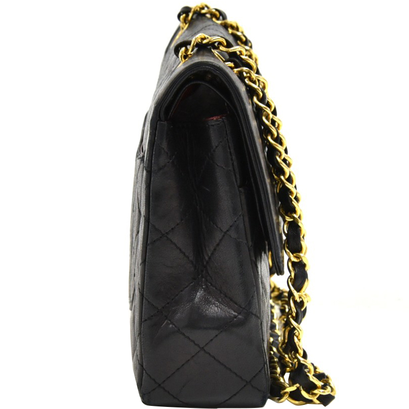 

Chanel Black Quilted Leather Classic Double Flap Shoulder Bag