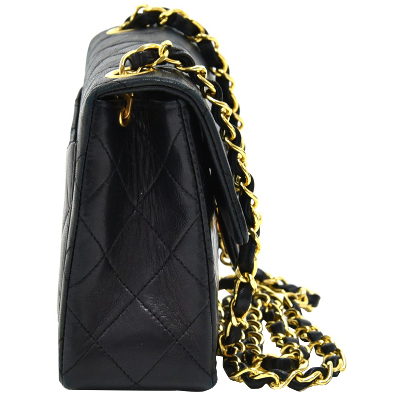 

Chanel Black Quilted Leather Classic Mini Flap Bag