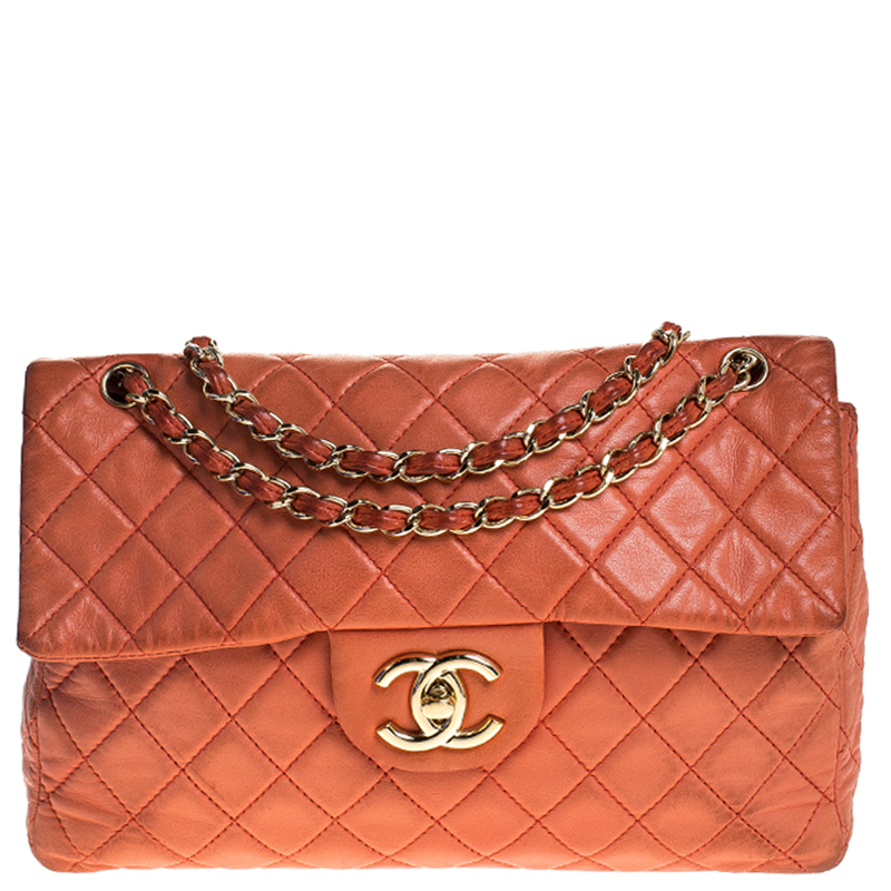 burnt orange chanel bag