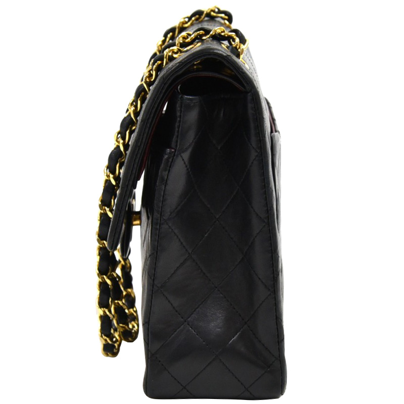 

Chanel Black Quilted Leather Classic Double Flap Shoulder Bag
