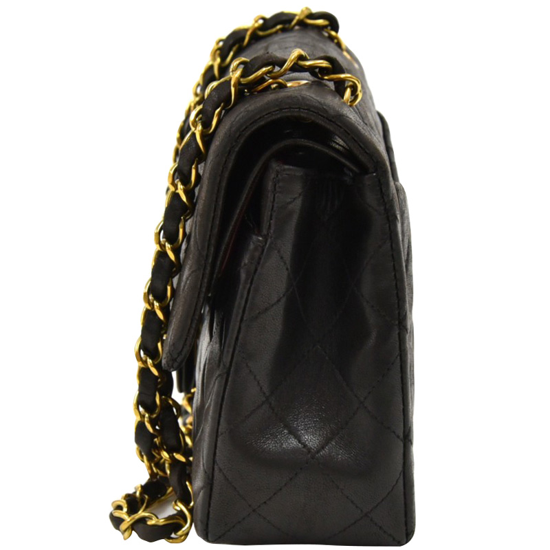

Chanel Black Quilted Leather Classic Double Flap Shoulder Bag