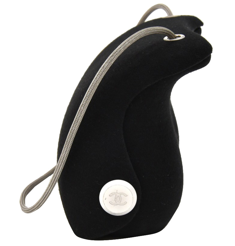 

Chanel Black Cotton Millenium Hard Case Shoulder Bag