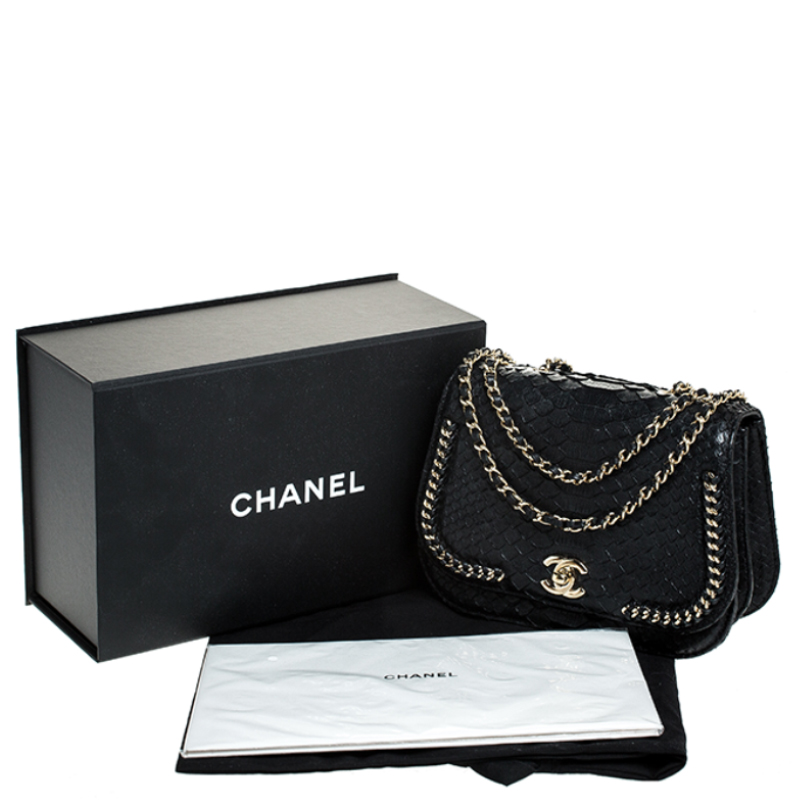 chanel braided chic flap bag