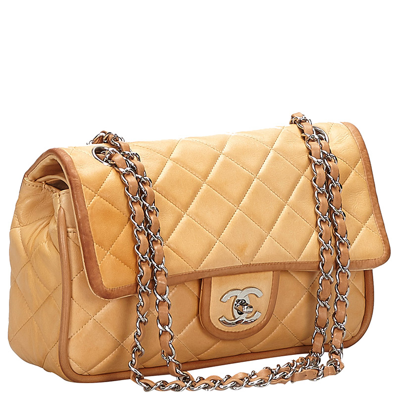 

Chanel Brown Quilted Leather  Double Flap Bag