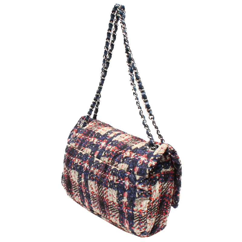 

Chanel Multicolor Tweed Print Chain Shoulder Bag