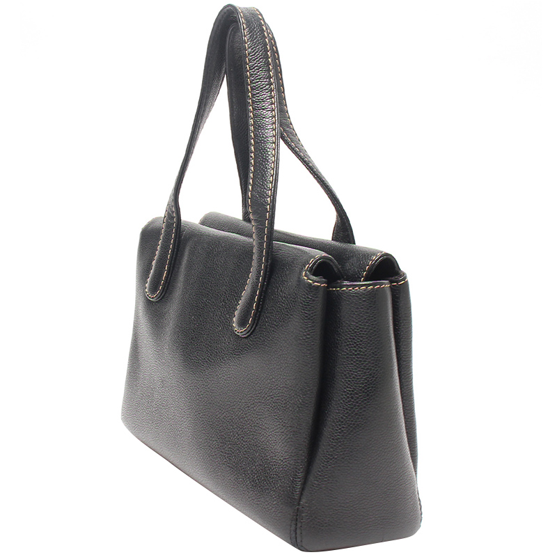 

Chanel Black Caviar Skin Leather Bag