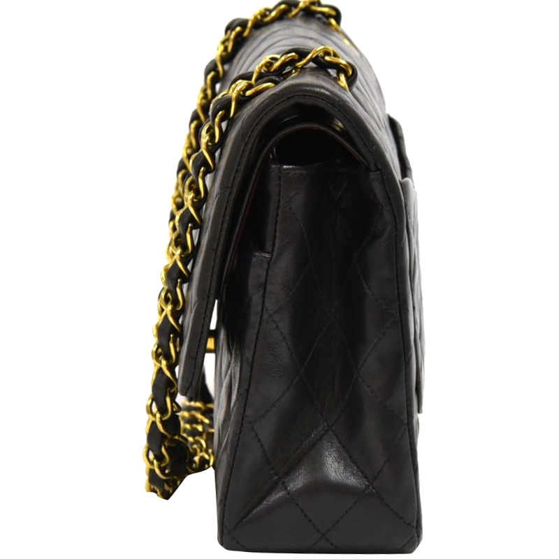 

Chanel Black Quilted Leather Double Flap Bag