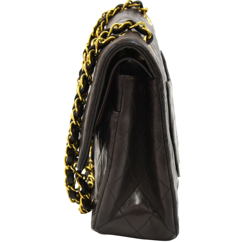 

Chanel Black Quilted Leather Medium Double Flap Bag