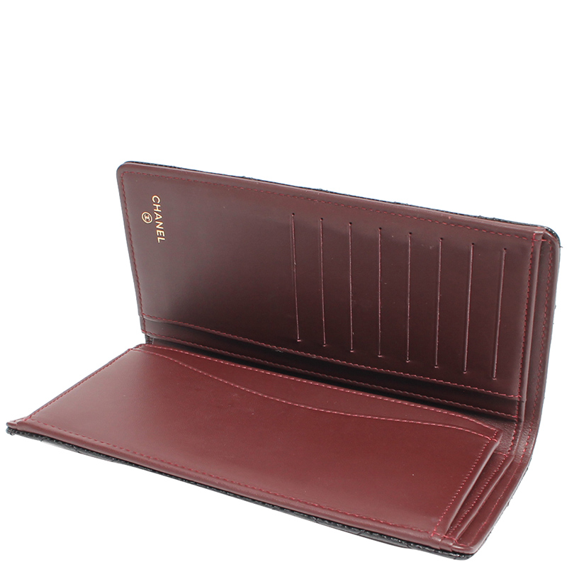 

Chanel Black Leather Long Wallet