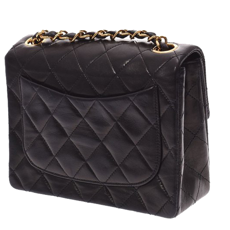 

Chanel Black Matlasse Leather Flap Bag