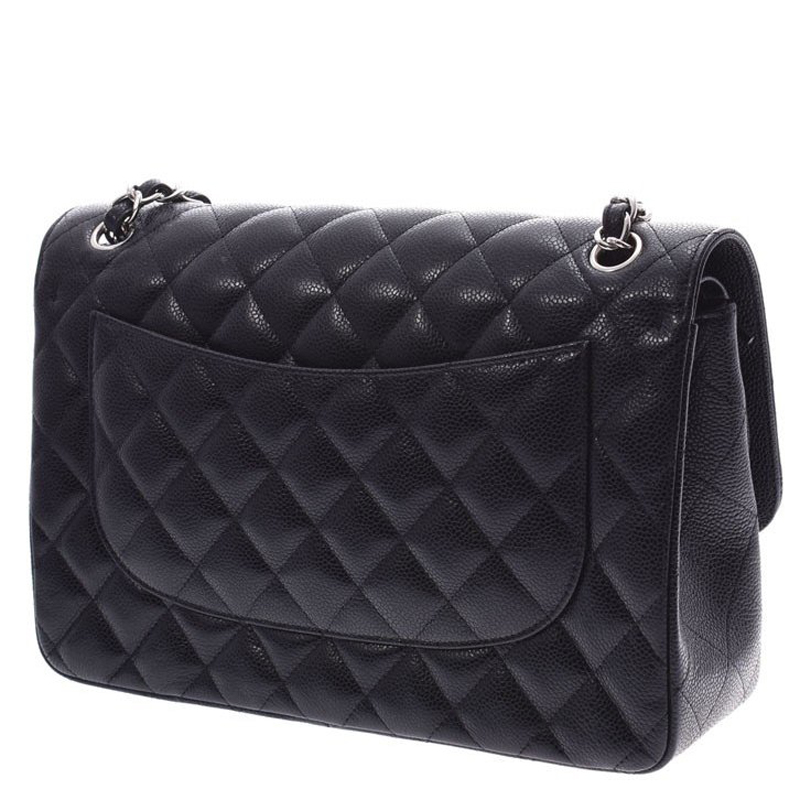 

Chanel Black Quilted Leather Double Flap Bag