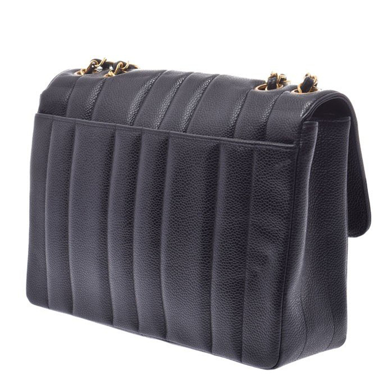 

Chanel Black Leather Mademoiselle Single Flap Bag