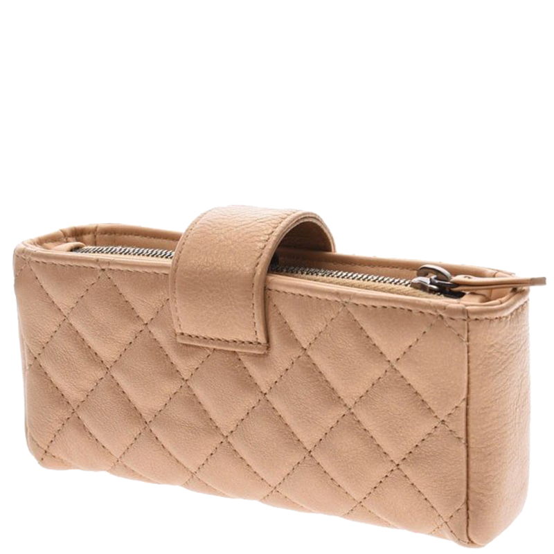 

Chanel Beige Leather 2.55 Mini Chain Shoulder Bag