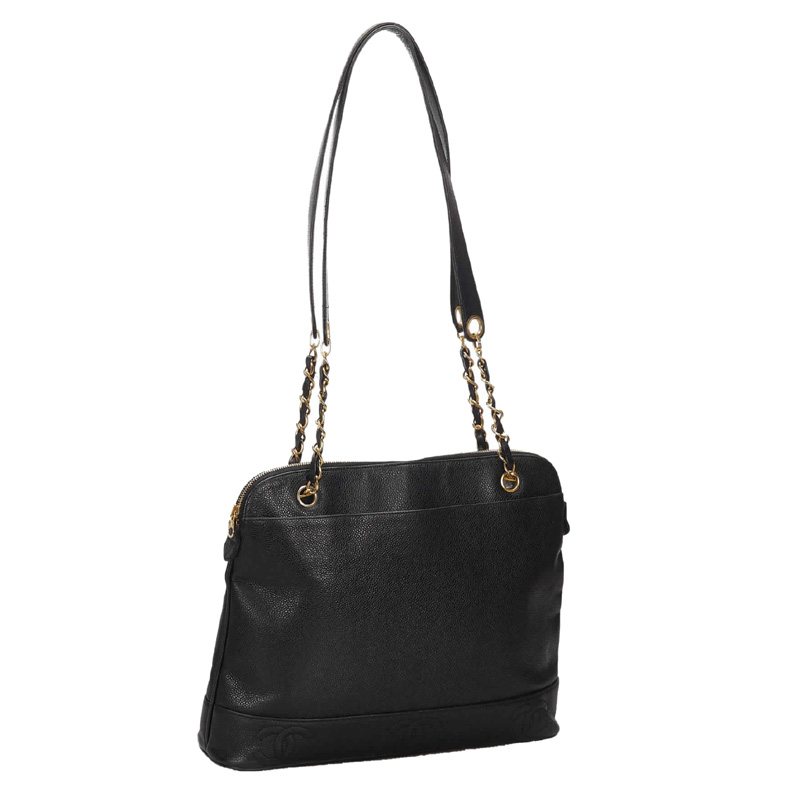 

Chanel Black Caviar Leather Shoulder Bag