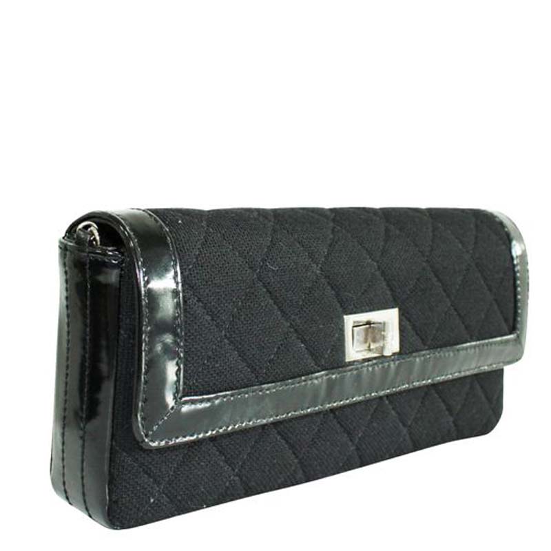 

Chanel Black Canvas East West Shoulder Bag