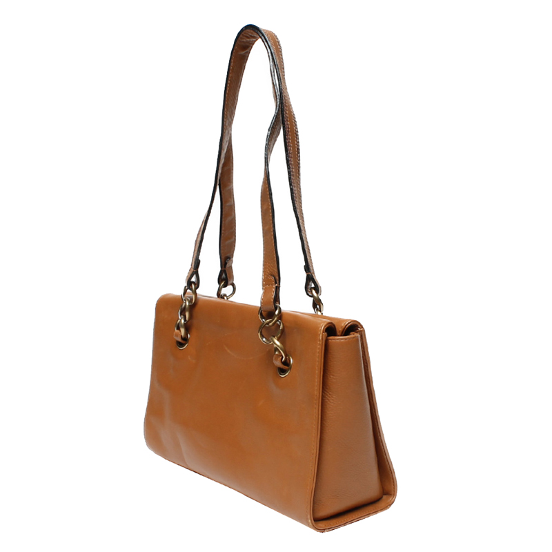 

Chanel Brown Leather Shoulder Bag