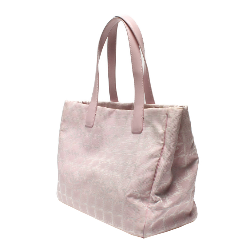

Chanel Pink Nylon New Travel Tote Bag