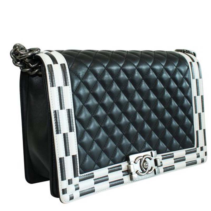 

Chanel Black Quilted Leather  Chanel Boy Bag