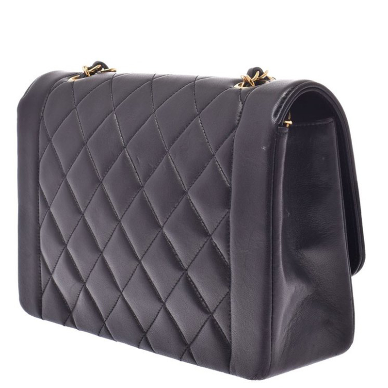 

Chanel Black Matrasse Leather Flap Bag