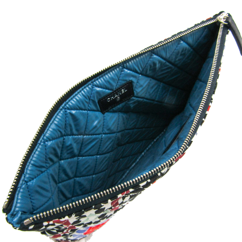 

Chanel Multicolor Canvas Clutch Bag