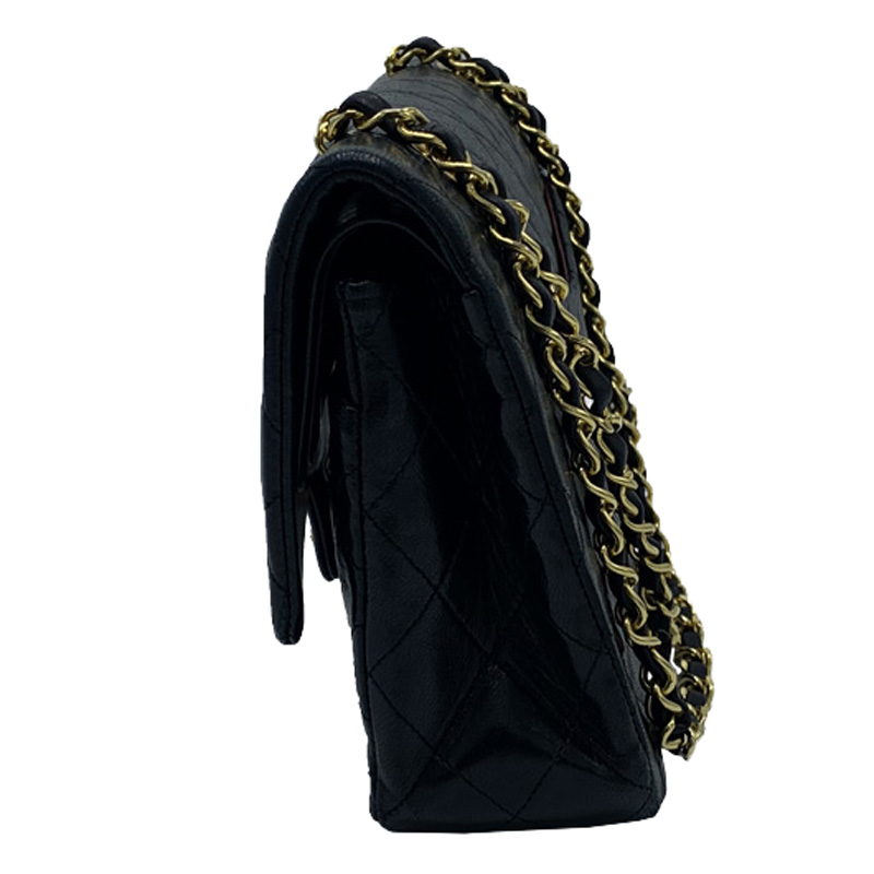 

Chanel Black Quilted Leather Double Flap Bag