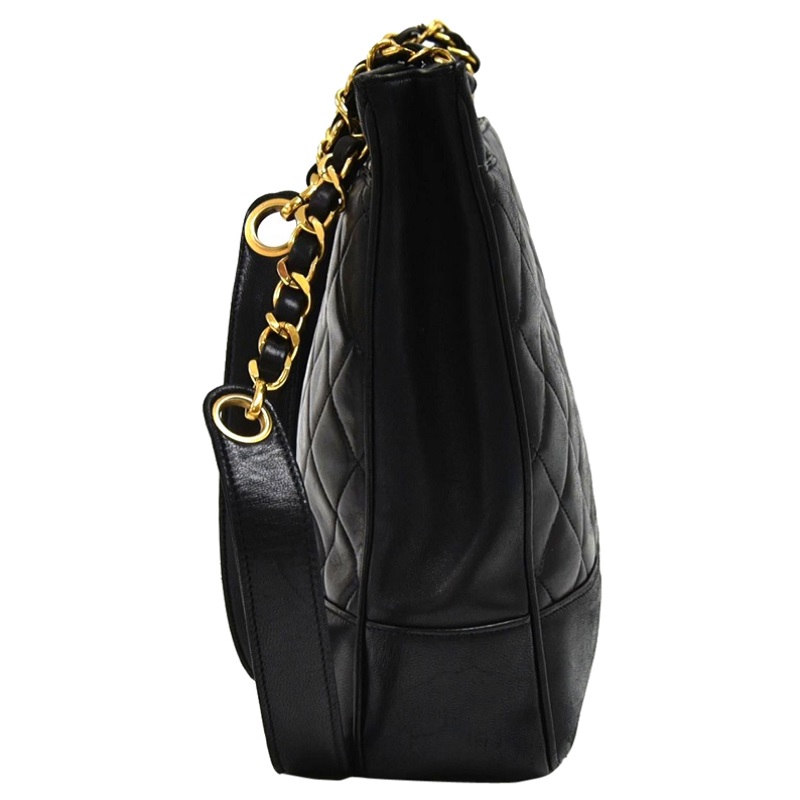 

Chanel Black Quilted Lambskin Leather  Chain Shoulder Bag