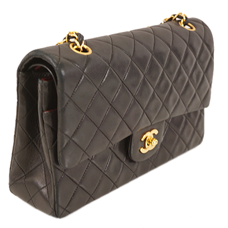 

Chanel Black Quilted Leather Flap Chain Shoulder Bag