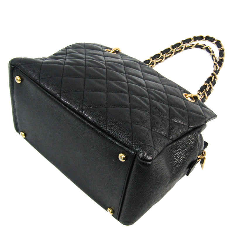 

Chanel Black Caviar Matlasse Petite Timeless Tote