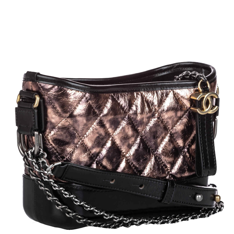 

Chanel Bronze/Black  Leather Gabrielle Crossbody Bag