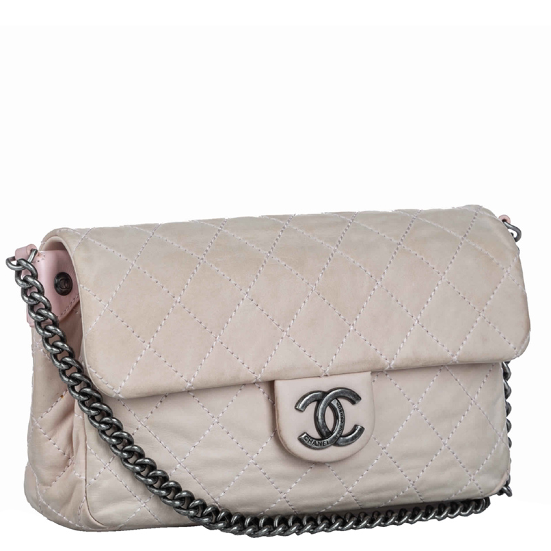 

Chanel Brown/Beige Leather Reissue Medium Flap Bag