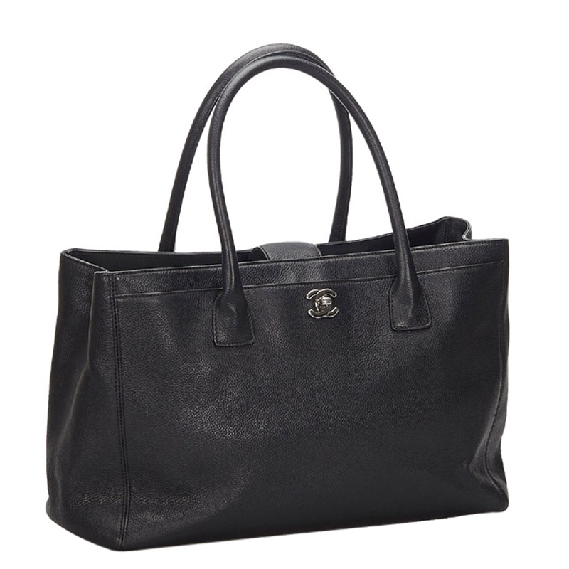 

Chanel Black Caviar Leather Executive Cerf Tote Bag