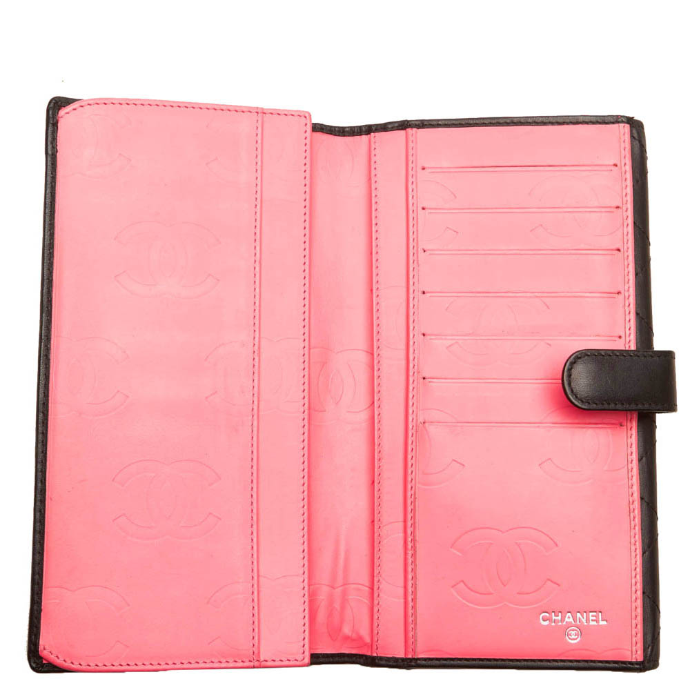 

Chanel Black Leather Cambon Ligne Long Wallet