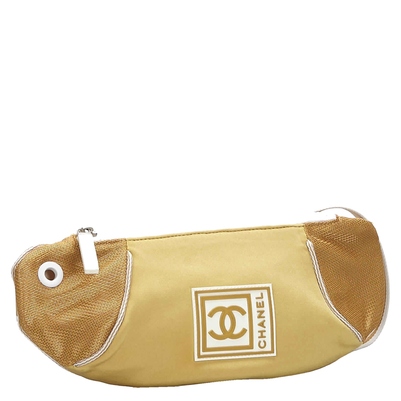 

Chanel Gold Nylon CC Sports Line Belt Bag