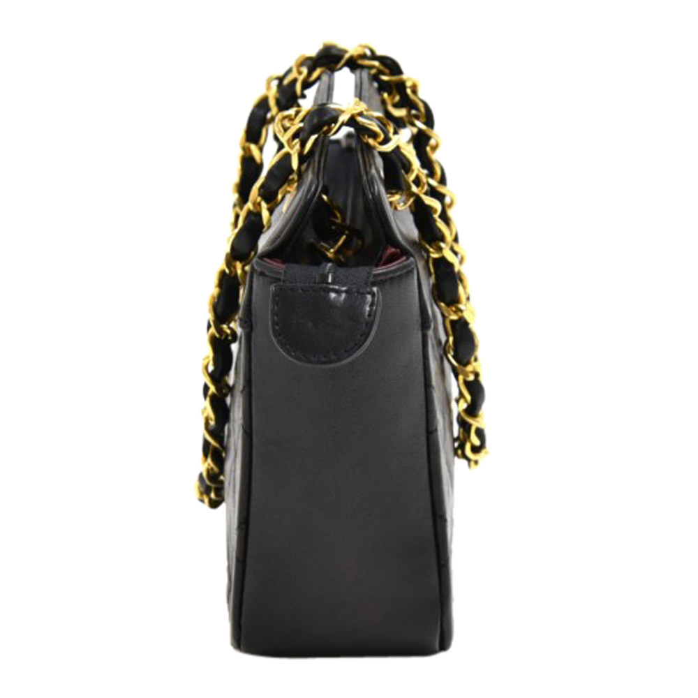 

Chanel Black Quilted Leather Mini Chain Shoulder Bag