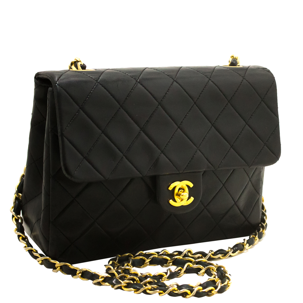 

Chanel Black Quilted Leather  Flap Shoulder Bag