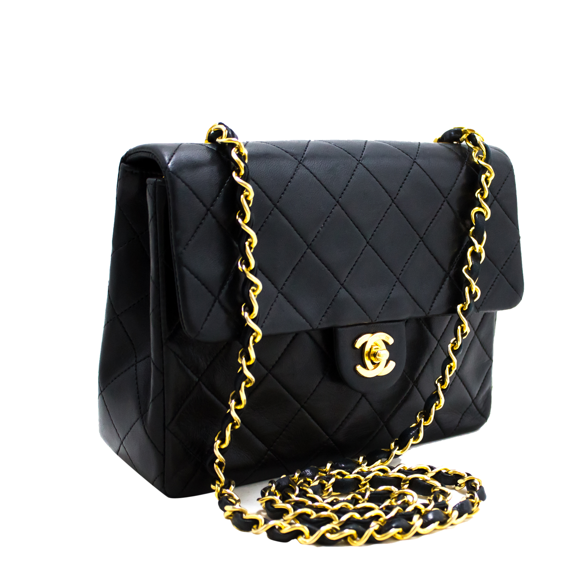 

Chanel Black Quilted Leather  Flap Shoulder Bag